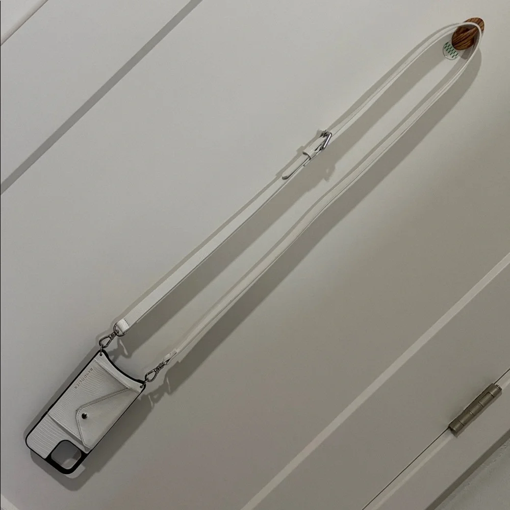 Bandolier White Phone Case with Strap
